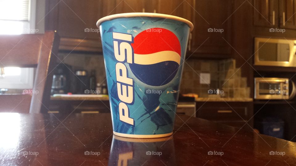 pepsi on the table