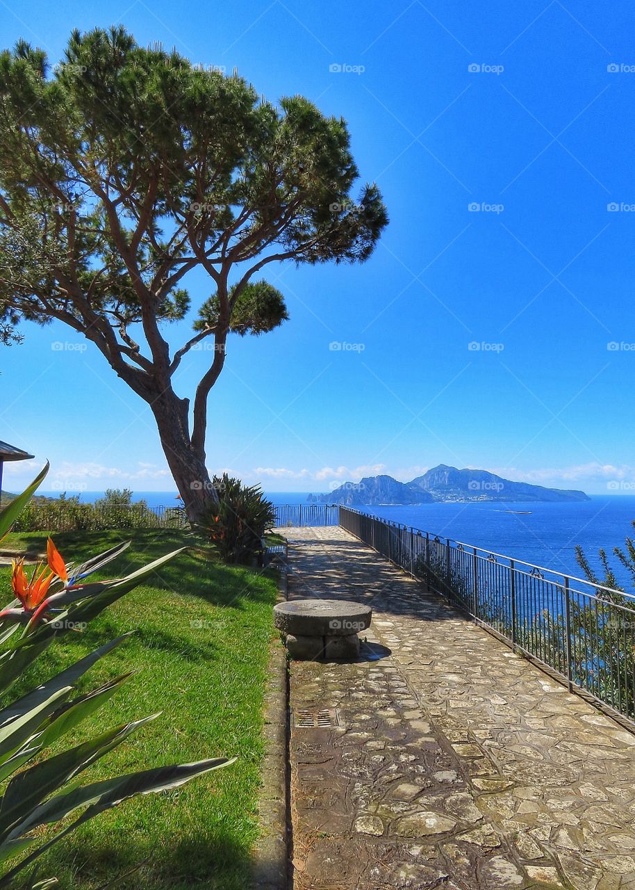 Capri from the Sorrento peninsula