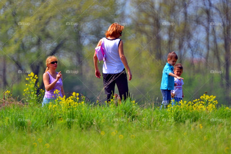 people in the park