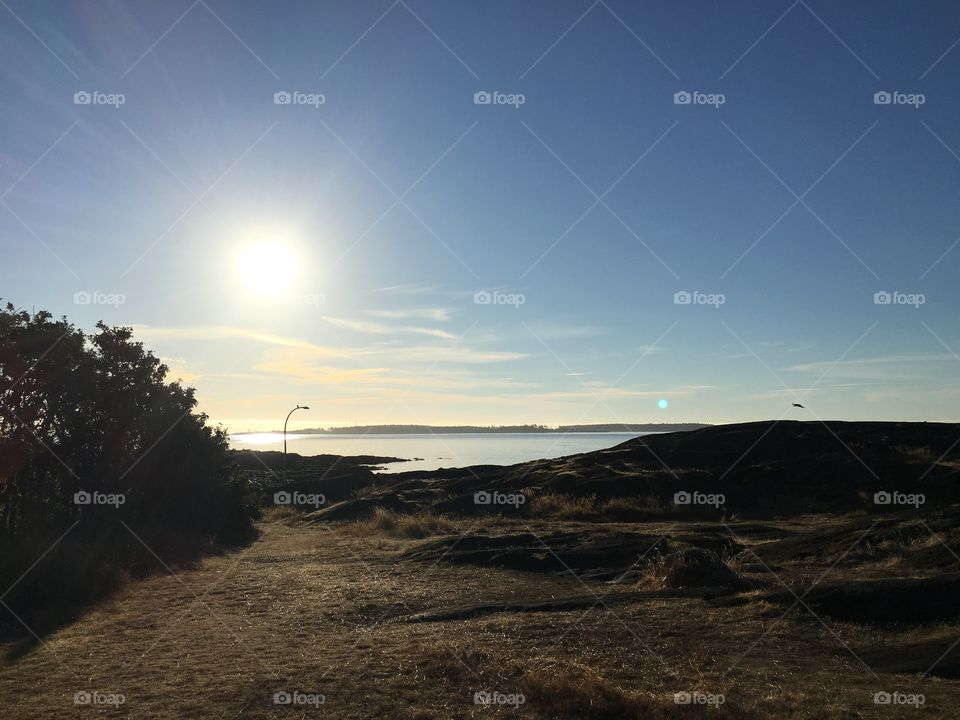 Scenic view of idyllic lake