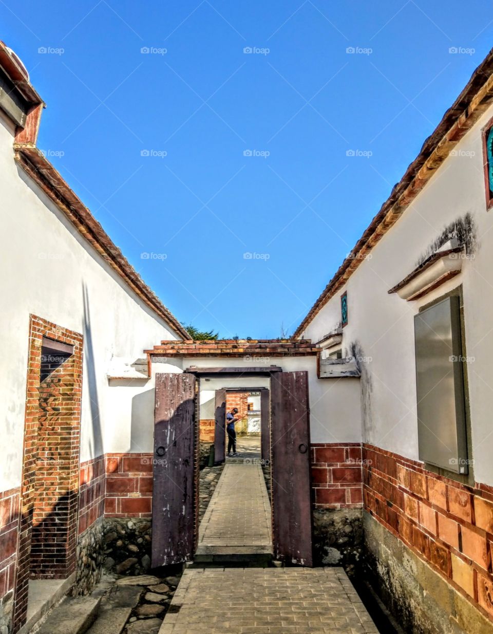 A old architecture in Taiwan, that is one of the famous old families. it is a famous architecture beauty.