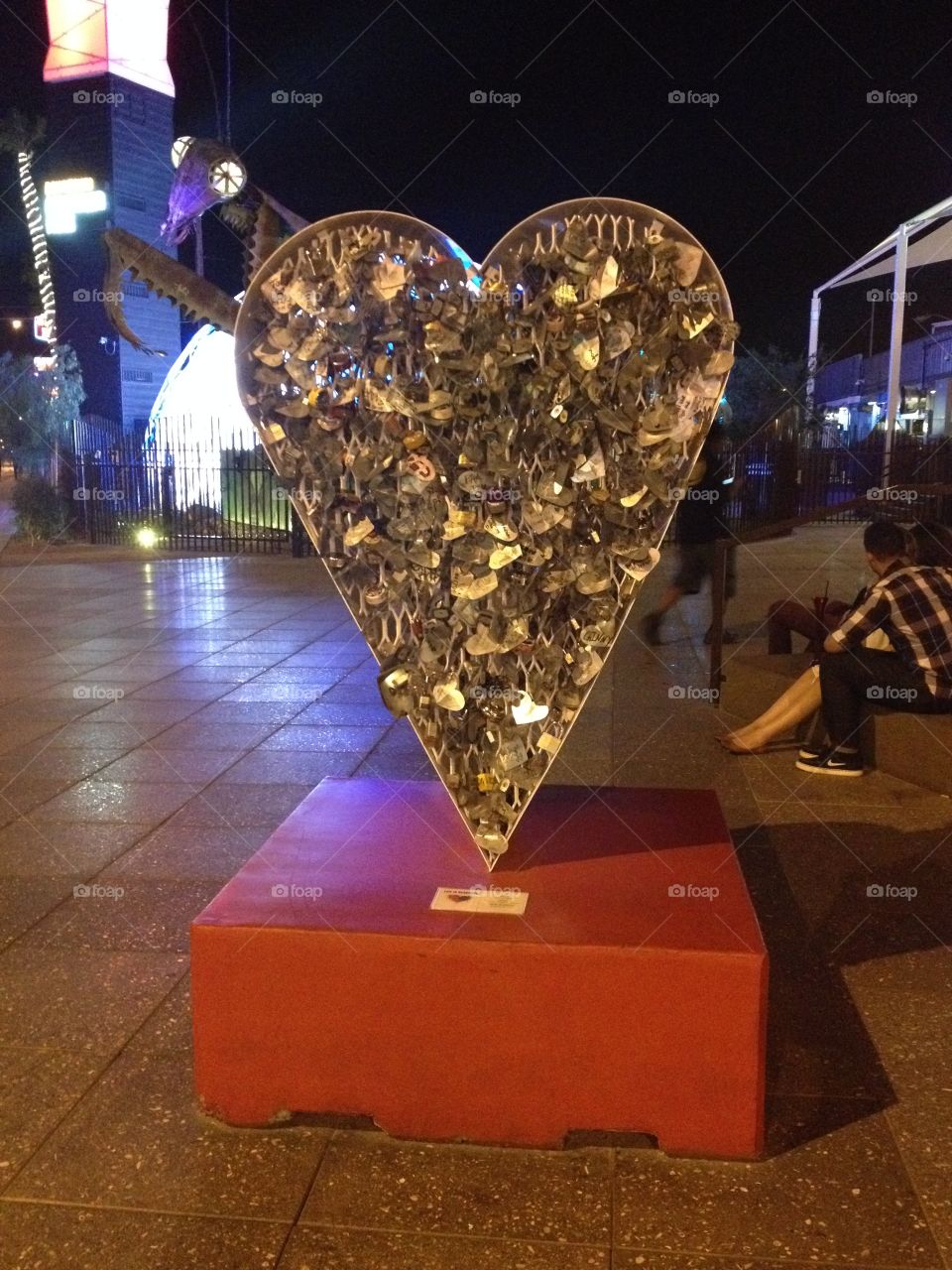 Container Park, Las Vegas . Art made from metal scraps. Downtown Las Vegas 