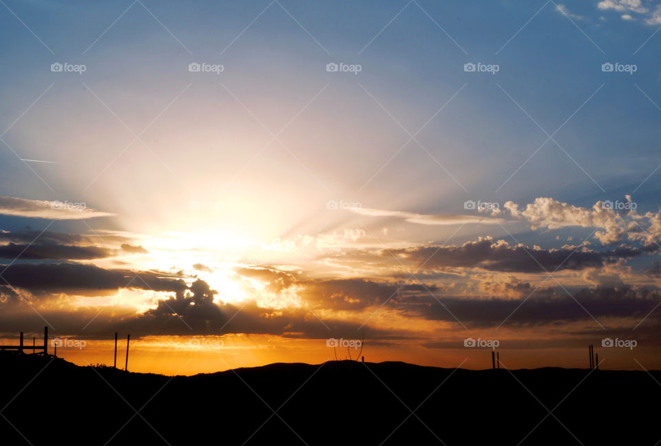 sky italy blue sunset by alex900
