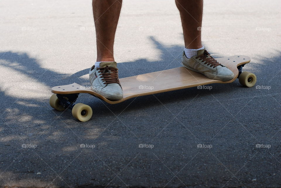 Skater on the top of a skate.