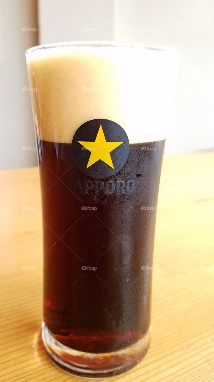 Sapporo black beer