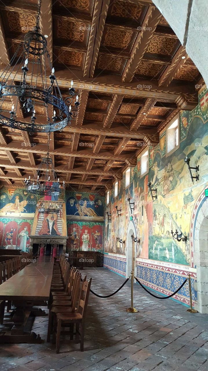 Inside the castle