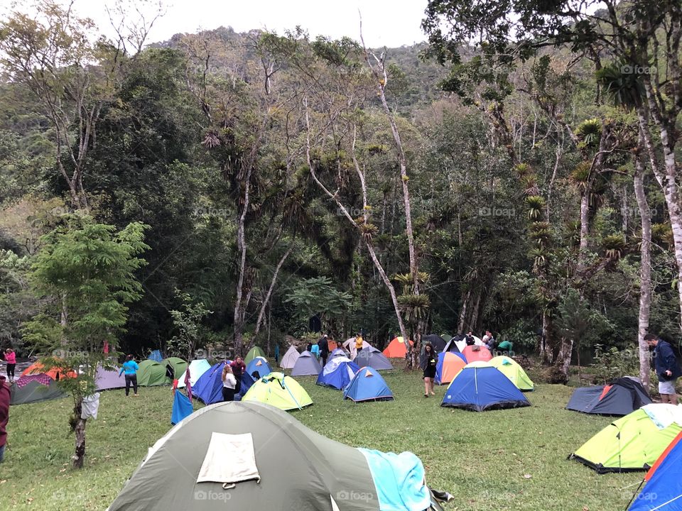 Camping na Serra da Bocaina.