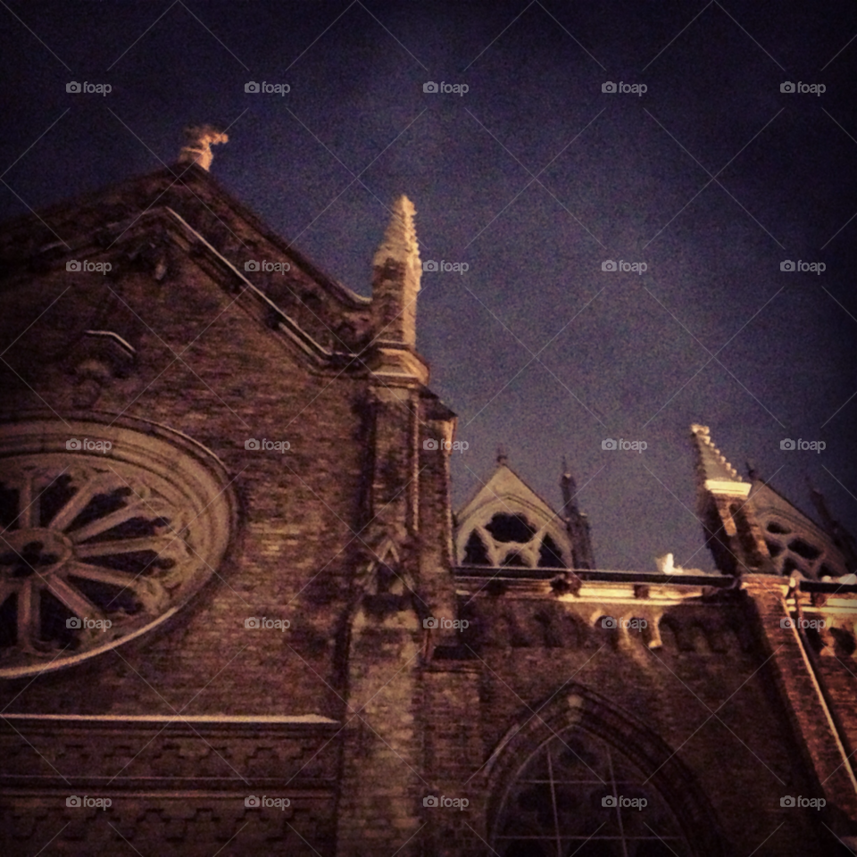 sky dark church night by byg