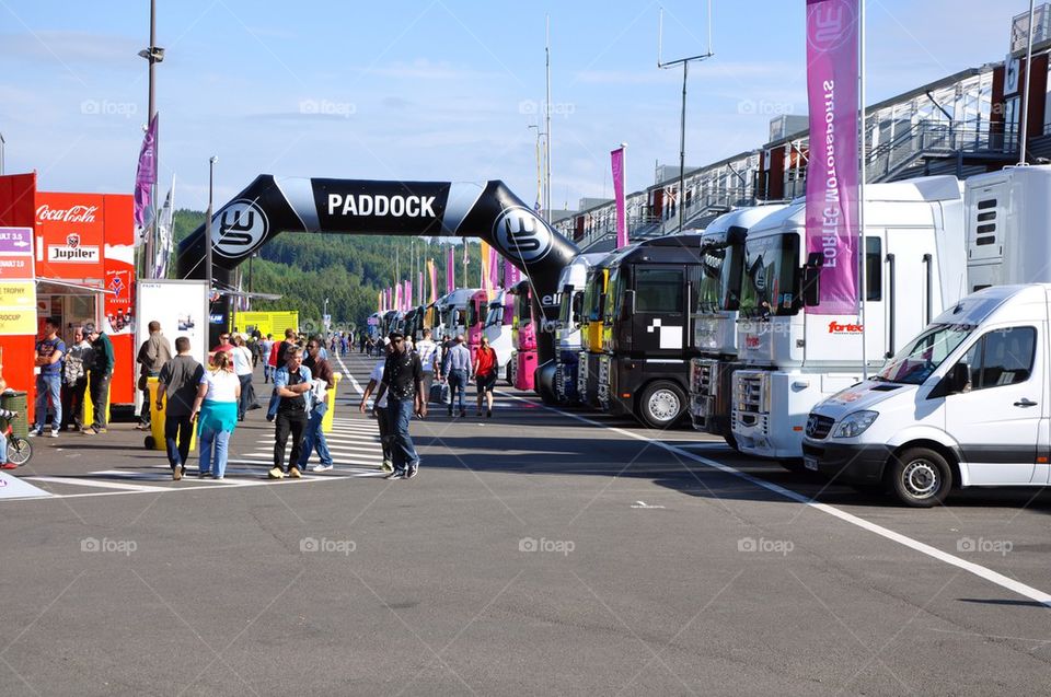 Paddock WSR 2012 Circuit Spa-Francorchamps.