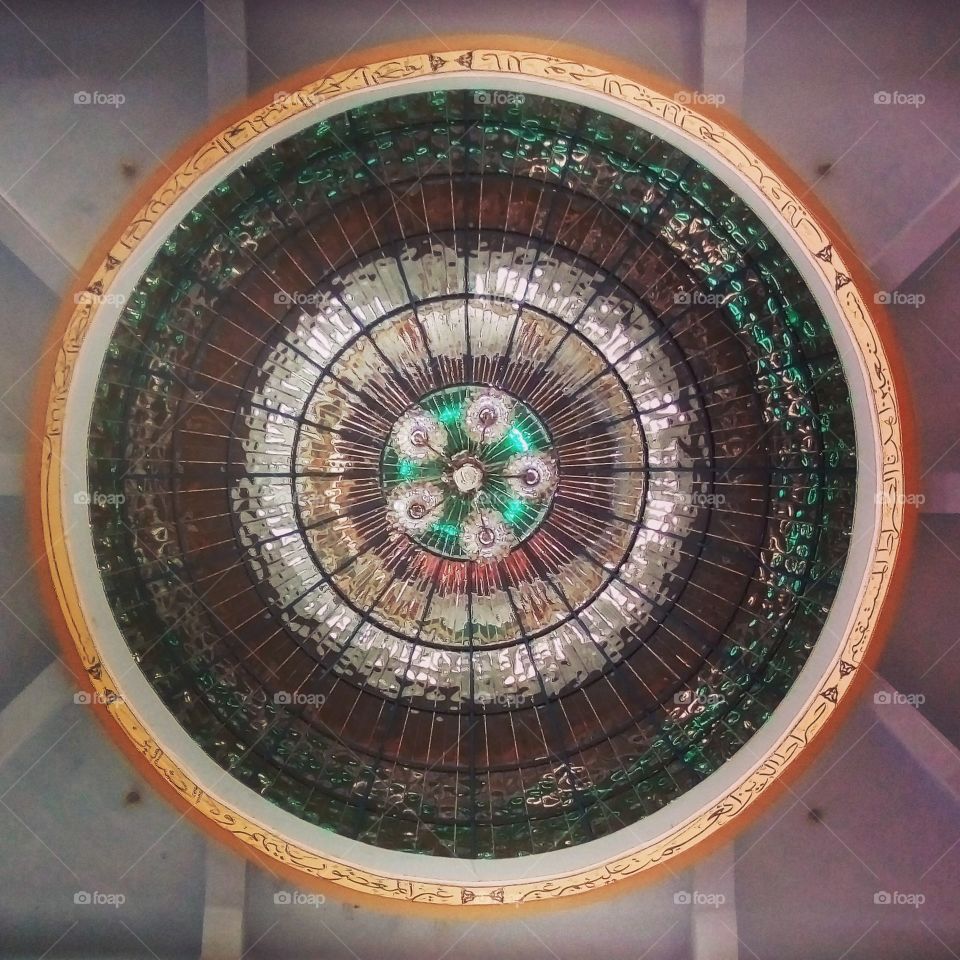 dome of As Siroj mosque - muntilan