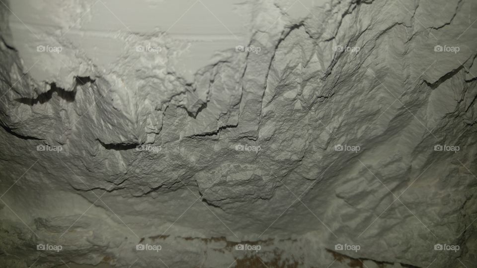 this is a picture of PVC resin but it looks very much like snow or some sort of cave or something.