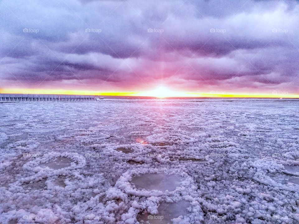 Ice Sunset