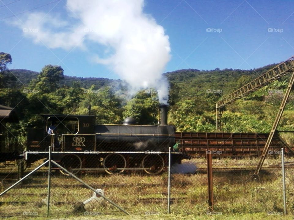 Maria fumaça São Paulo Railway