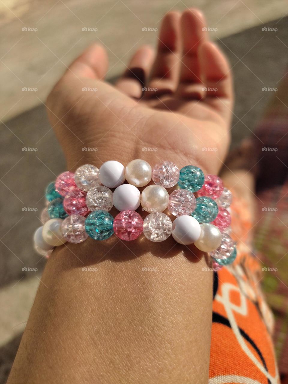 beads turned into a beautiful bracelet