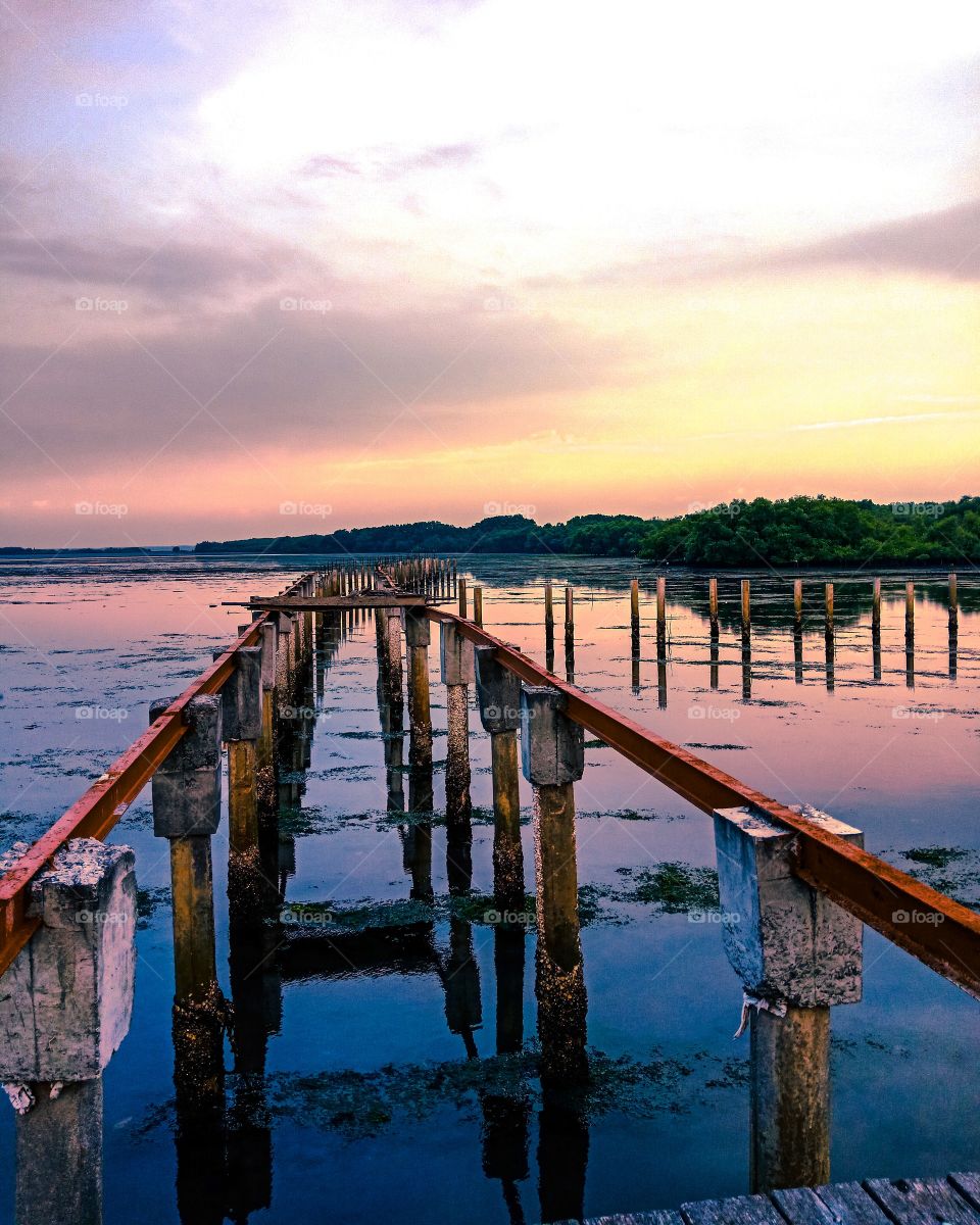 perfect twilight  at the sky