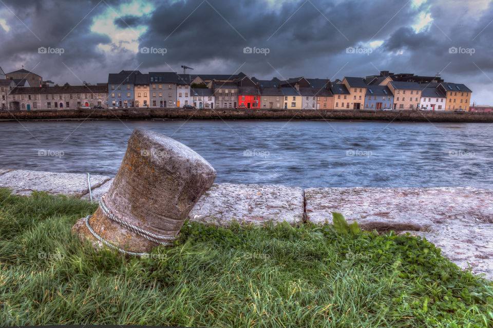 Houses by the Corrib river