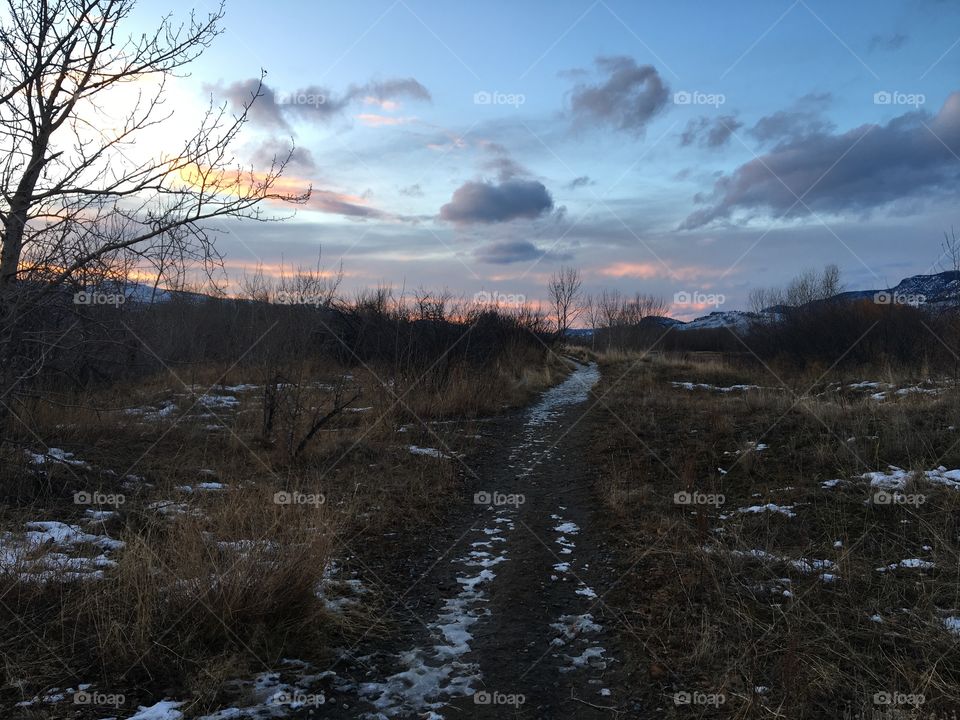 Trail sunset 