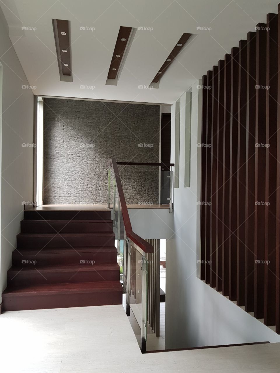 woodennstair and wall