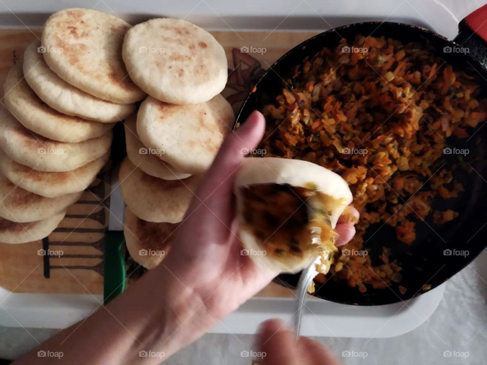 Moroccan bread served in Ramadan month.