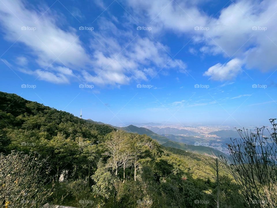 blue sky and white clouds