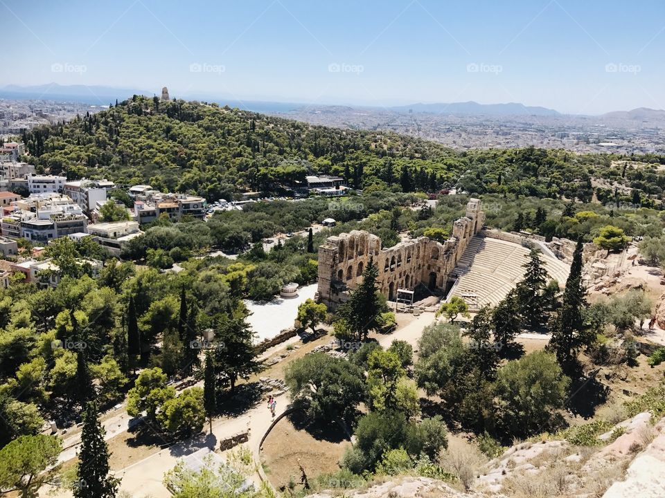 Beautiful photo from my trip to Athens from a high place.