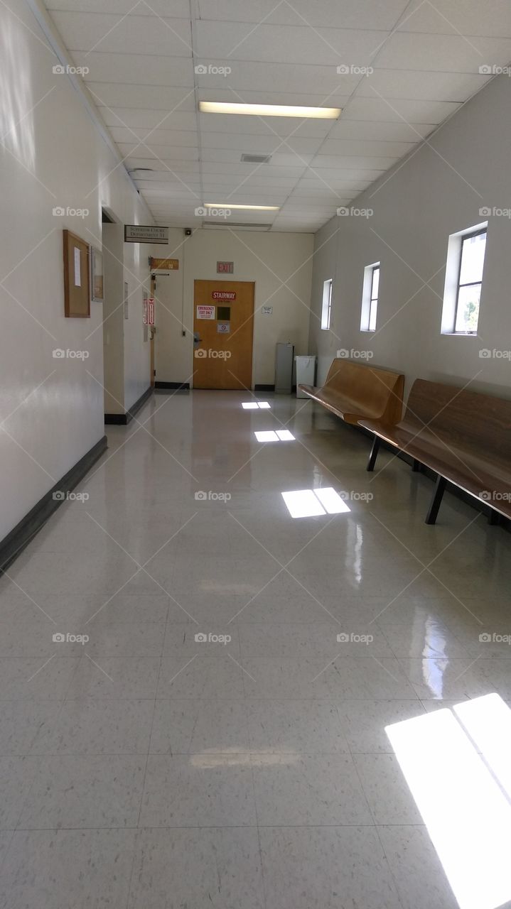 hallway of the felony courts