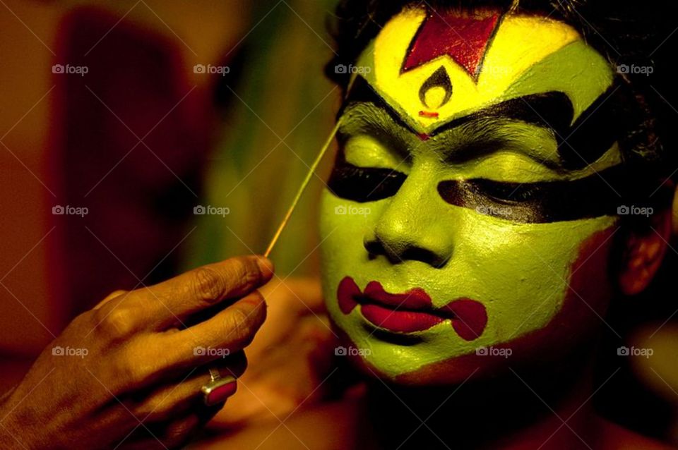 Kathakali make up (Kerala)