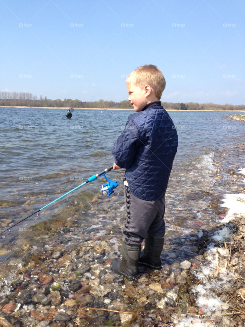 Boy fishing 