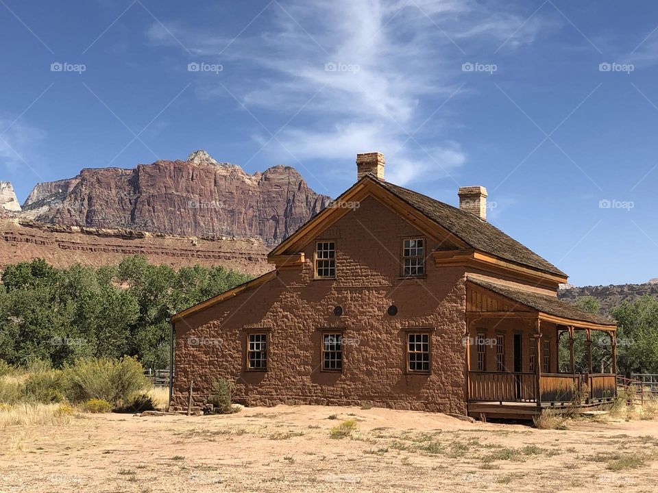 Grafton ghost town is an historic site in southern Utah including a school house, graveyard, church, and more. 