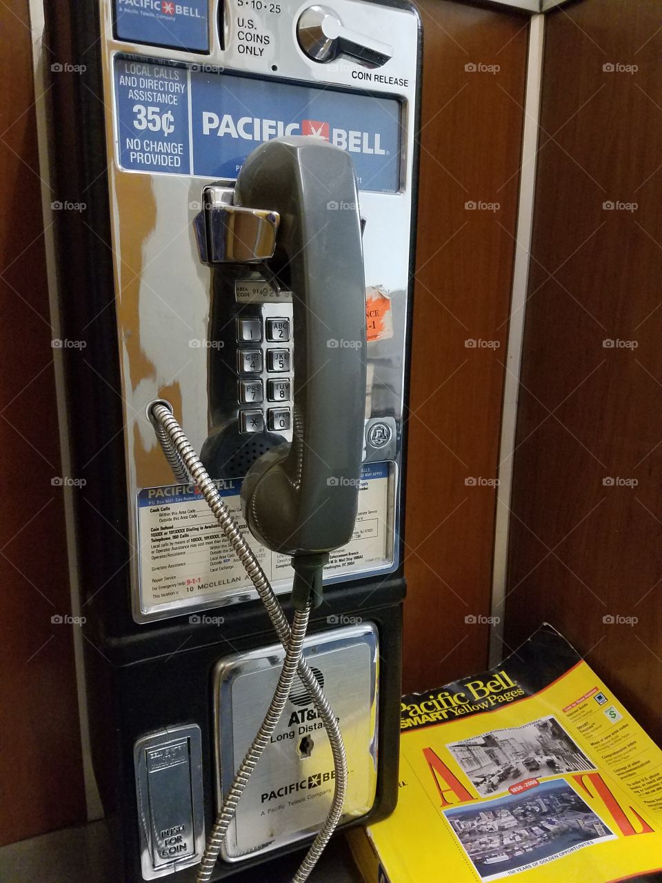 Pacific Bell phone booth.