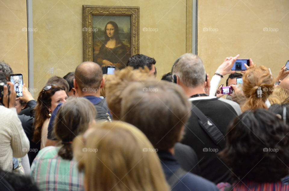 Selfie with Mona Lisa