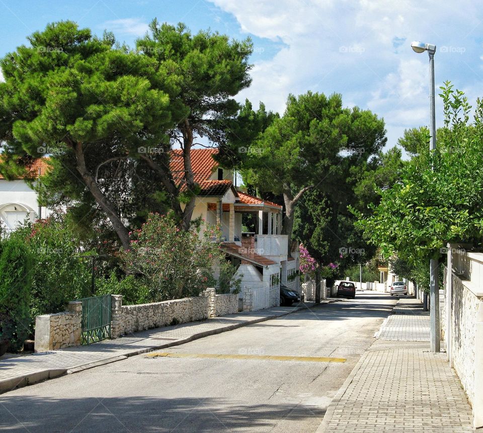 Sunny european street