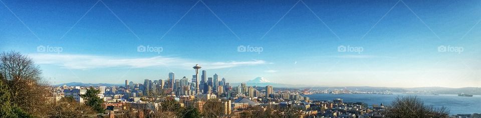 Panoramic view of city