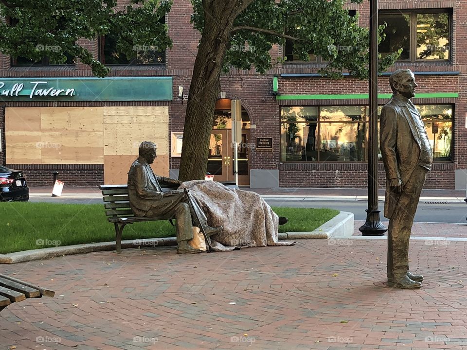 After the storm....Boston downtown post riots, coronavirus aftermath 