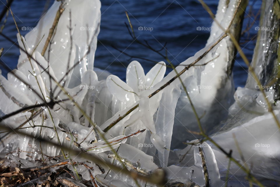 Wunder der Natur aus Eis