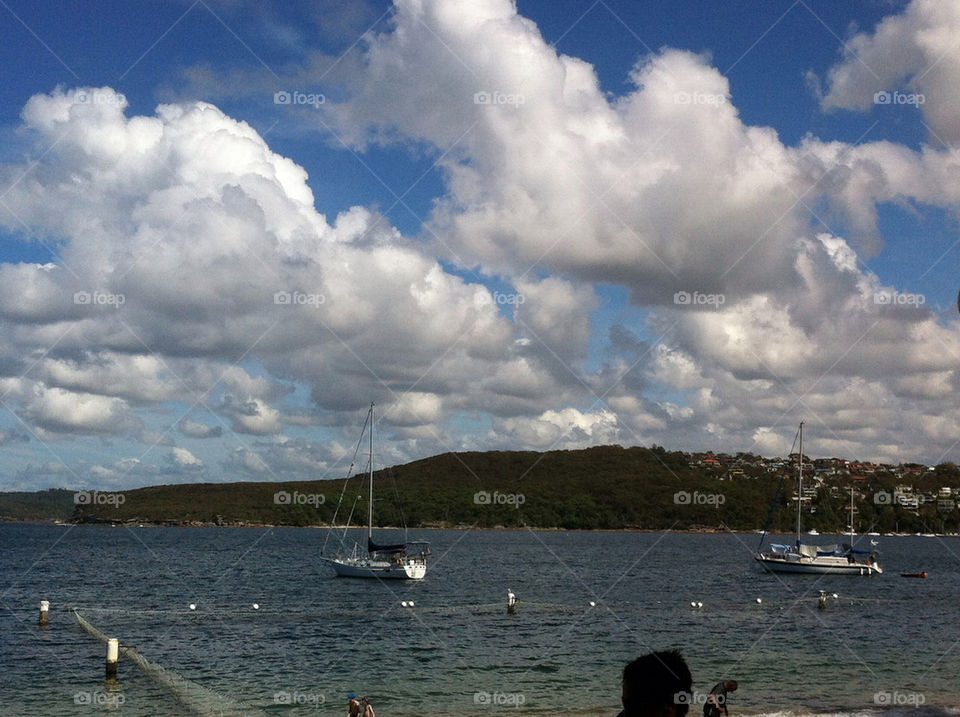 ocean sky nature blue by king