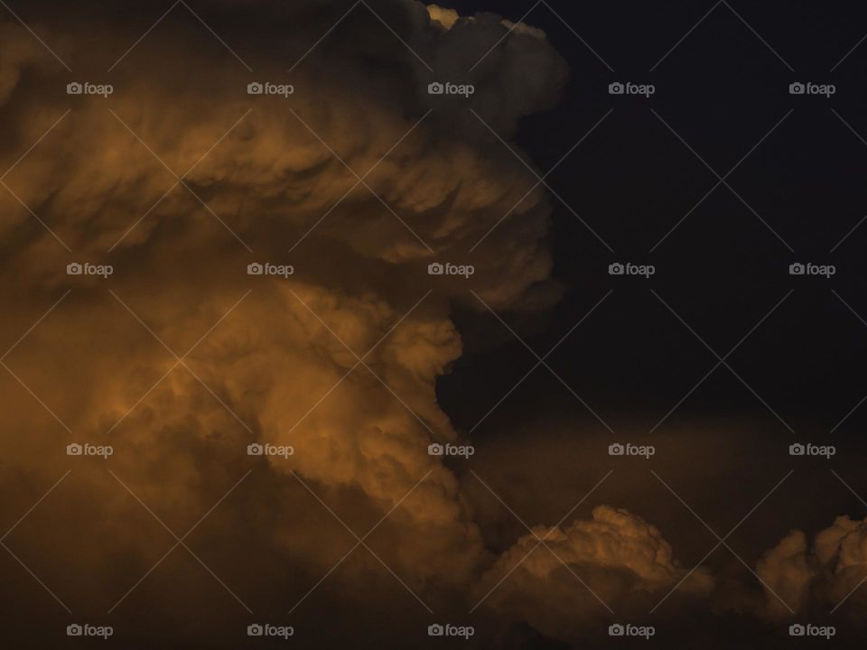 Really big cloud mushroom like