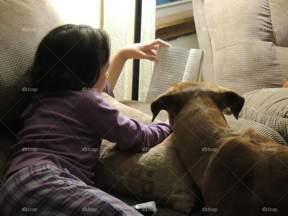 The dog can read
