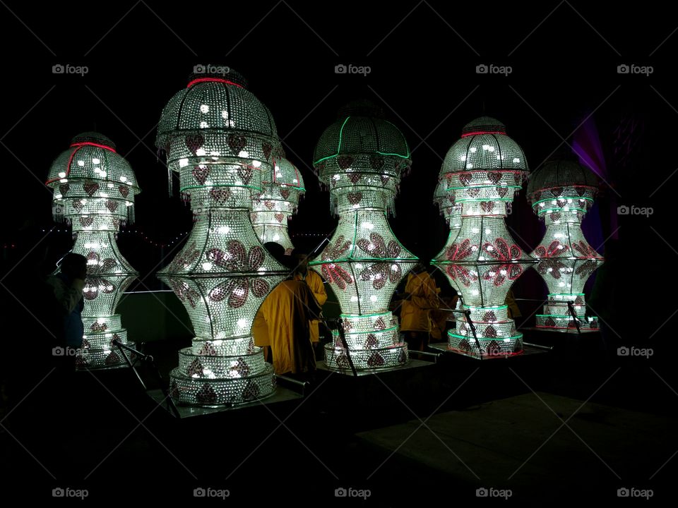 lighting on a wedding venue