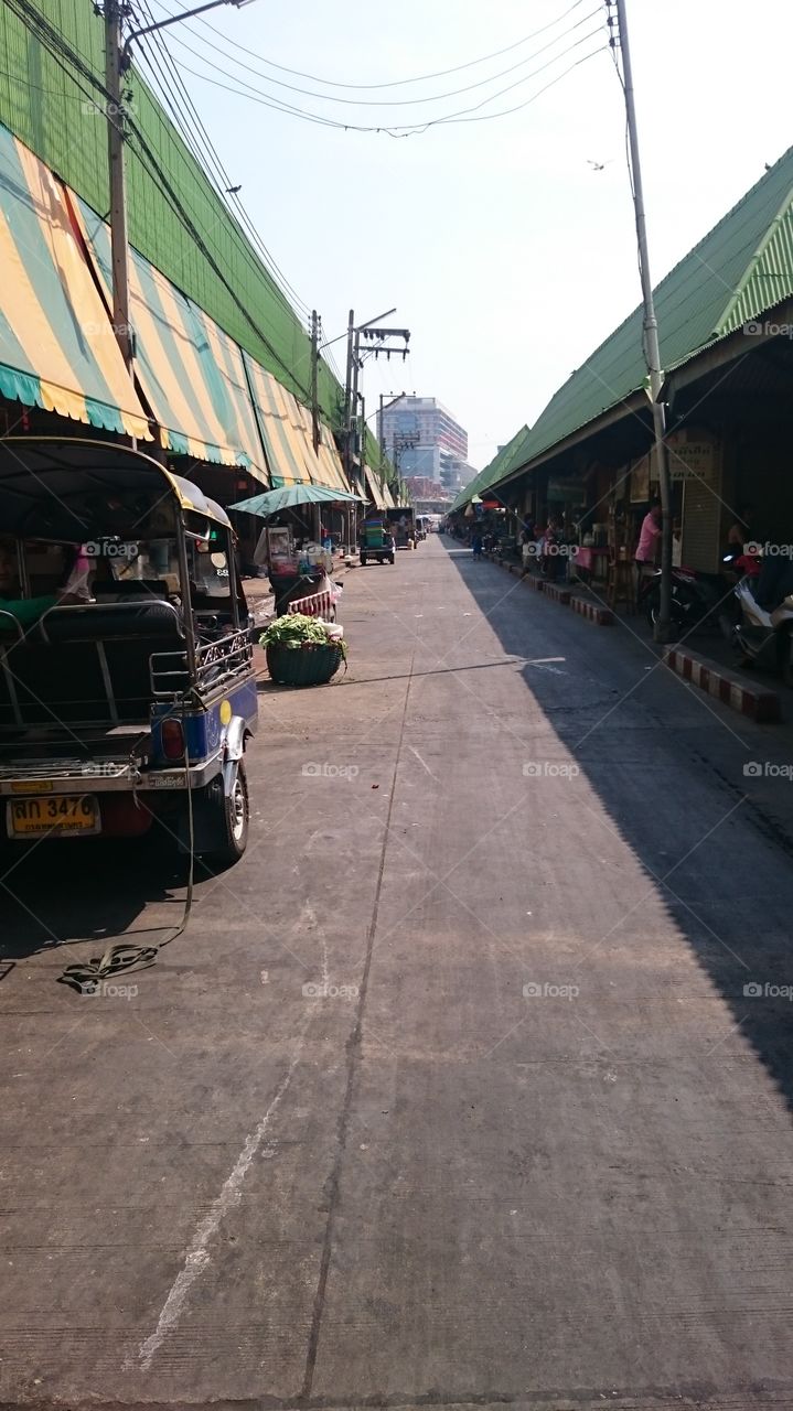 Morning market . food market, bangkok