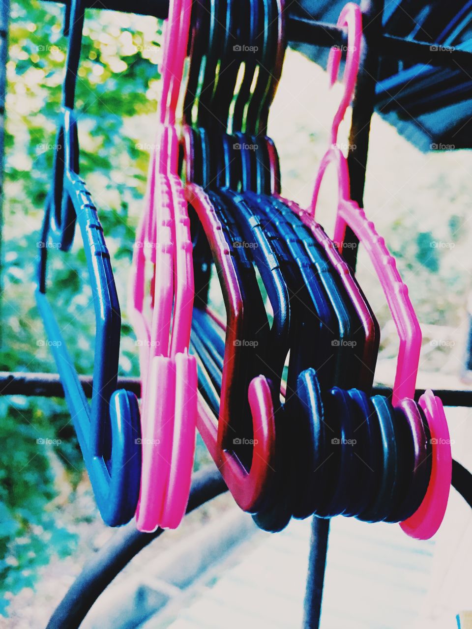 Colourful hangers