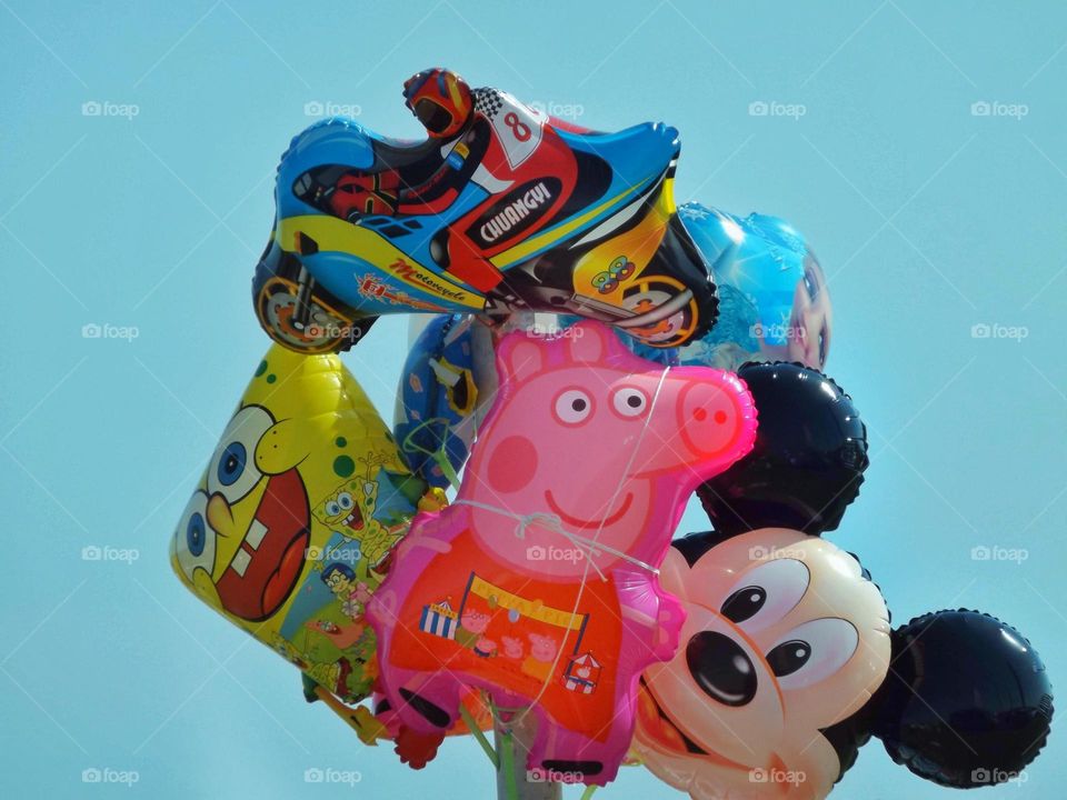 Children's character balloons