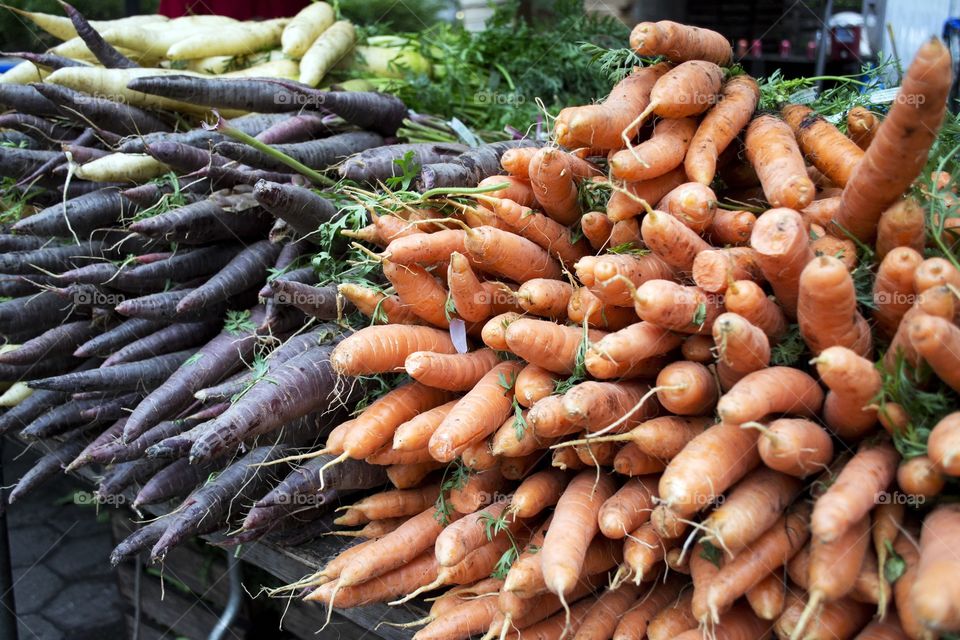 Carrots at market
