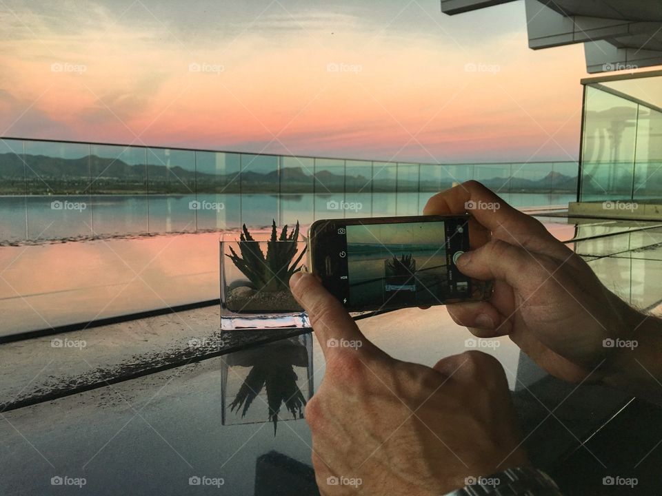 Sunset on the 15th floor