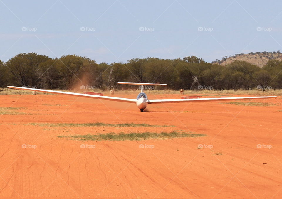 Gliding, Alice Springs, Australia. 