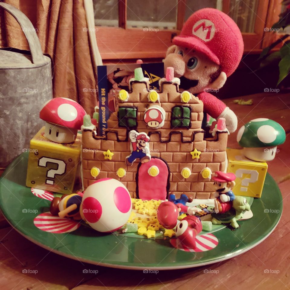 gingerbread Mario