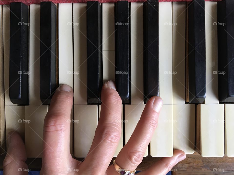 Playing piano