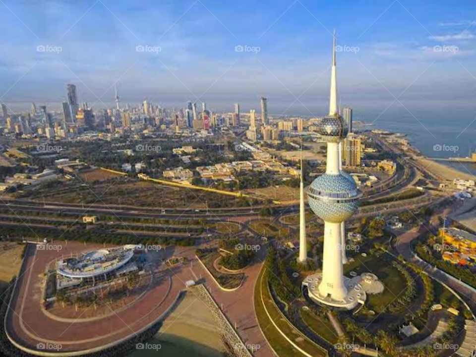 Beautiful view of Kuwait City 