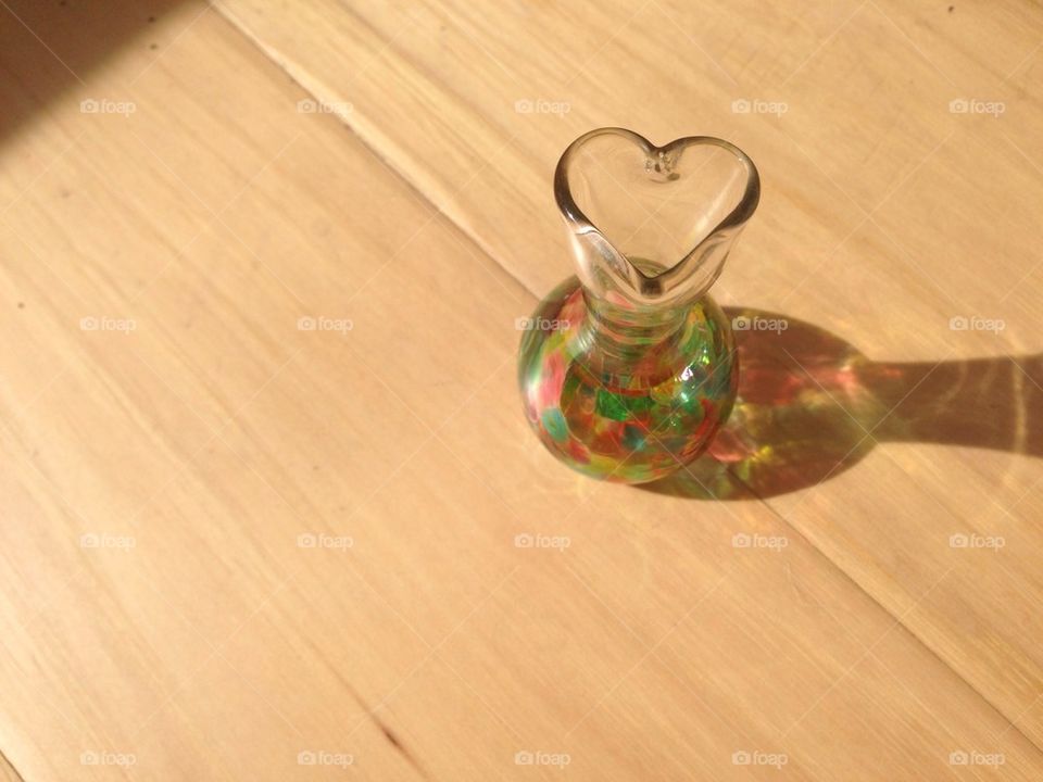 Heart bud vase