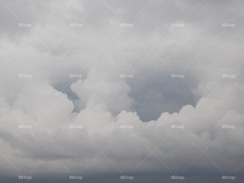 Natural clouds with light digital improvement